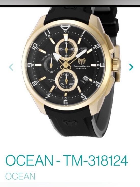 Technomarine Accessories - ($449 Retail) Invicta TechnoMarine Ocean
Quantum Sport unisex 
Watch